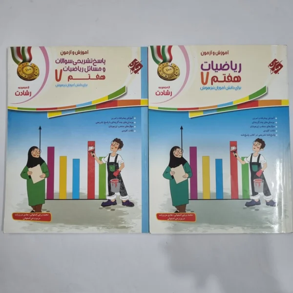 ریاضی هفتم رشادت مبتکران دوجلدی 1401(دست دوم) کد 6492